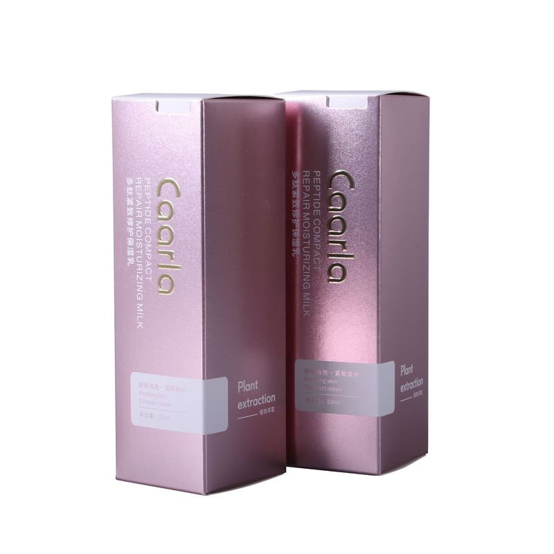 Des boîtes d'emballage de soins de la peau cosmétiques de luxe avec une couleur dorée rose