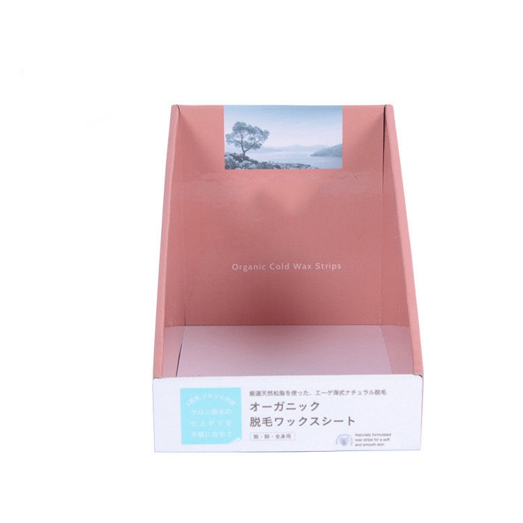 Boîtes de présentation ondulées faites sur commande de produit de présentoirs de magasin de carton d'impression offset
