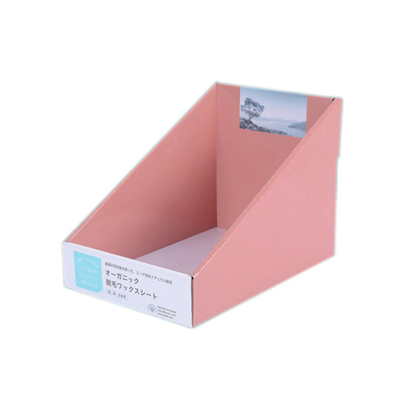 Boîtes de présentation ondulées faites sur commande de produit de présentoirs de magasin de carton d'impression offset