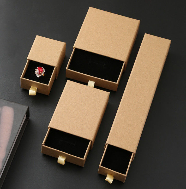 Joaillerie Expédition Carton Boîtes d'emballage Pour les fiançailles de luxe Bracelet Collier Petite taille