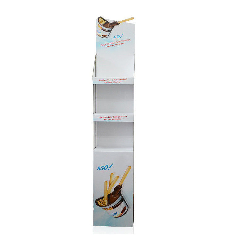 Le grand carton au détail ondulé de boîtes de présentation tient les affichages faits sur commande de vente au détail de carton de PDQ