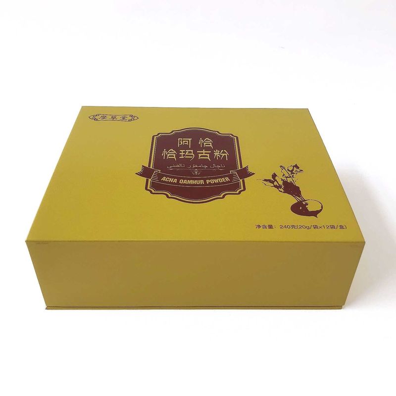 Boîte-cadeau magnétique imprimé par coutume marqué papier d'or métallique de boîte de produit