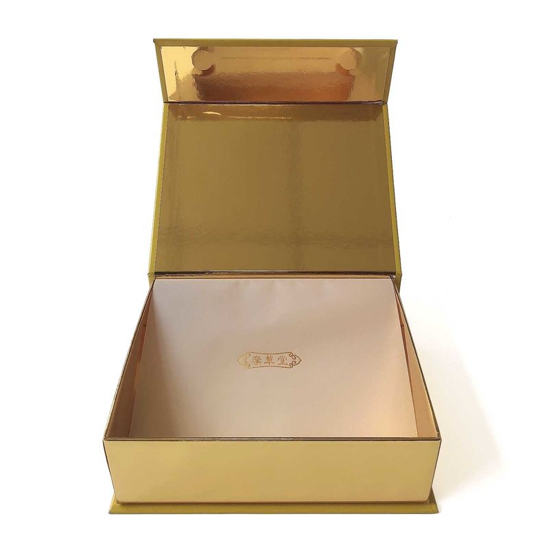 Boîte-cadeau magnétique imprimé par coutume marqué papier d'or métallique de boîte de produit