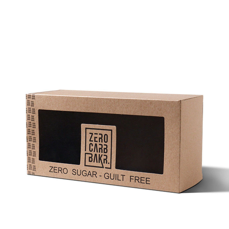 Boîte pliable de carton de papier de Brown emballage avec l'aluminium de luxe emboutissant la couleur