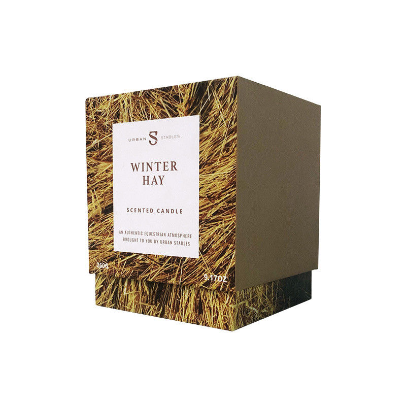 Boîte de luxe rigide noire de bougie empaquetant les boîtes faites sur commande de Papier d'emballage Tealight