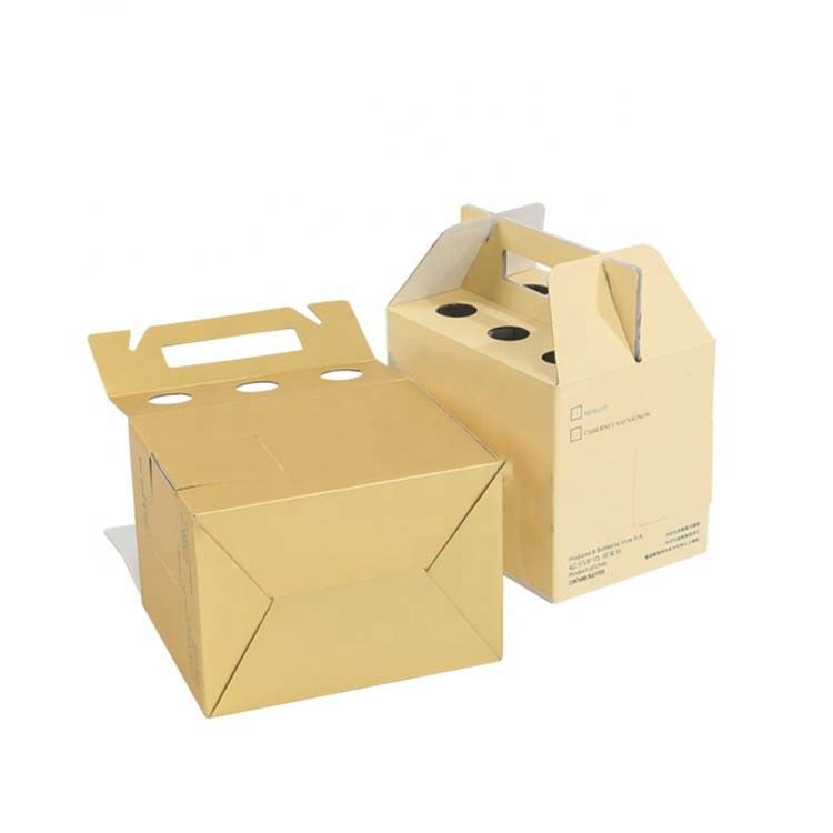 Boîte de gâteau de fenêtre de pâte à papier de carton avec le carton de boursouflure