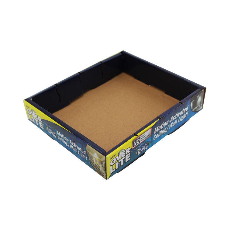 Plateaux en carton ondulé avec imprimés colorés personnalisés pour la lumière LED
