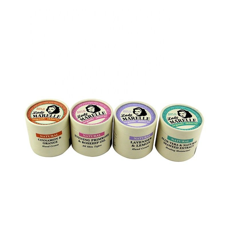 Produit en carton Boîte de tube en papier rond pour bocal à crème avec taille personnalisée