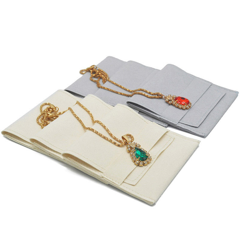 Boucle d'oreille Necknace Pochette en tissu Microfibre de velours coloré personnalisé