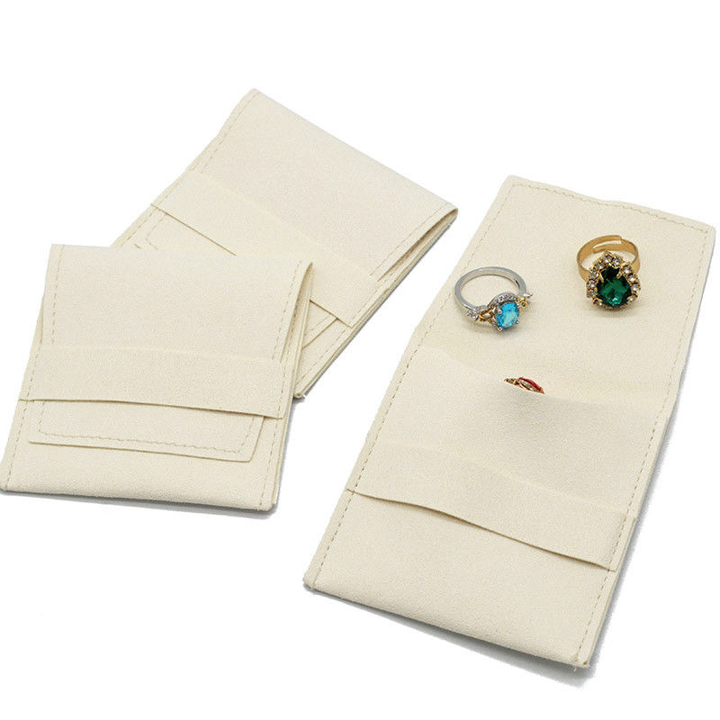 Boucle d'oreille Necknace Pochette en tissu Microfibre de velours coloré personnalisé