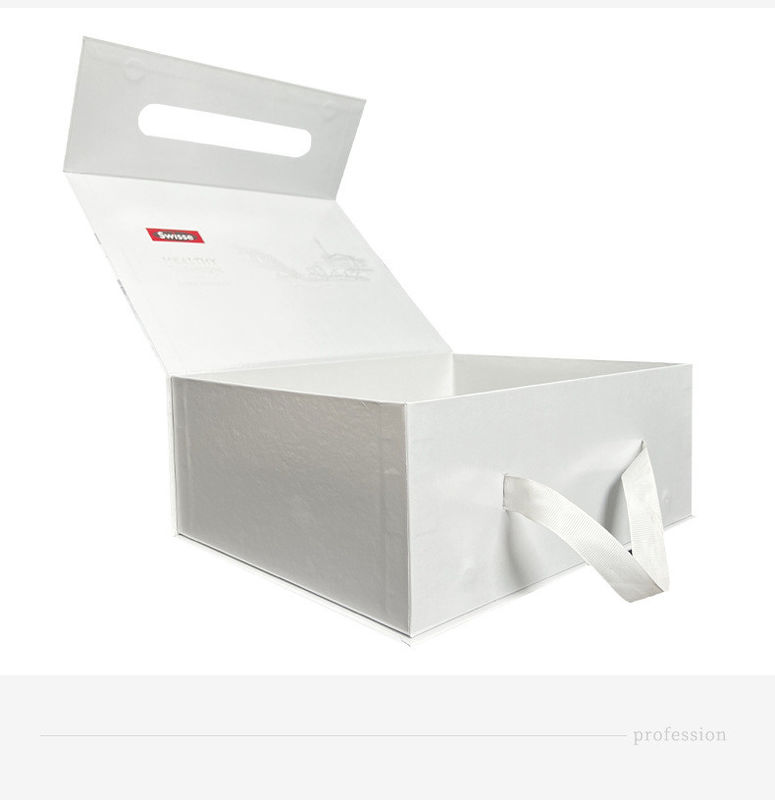 Boîte cadeau blanche Impression personnalisée en couleur rigide pour les huiles essentielles 3 emballages