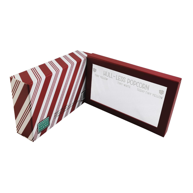 Accessoires de ruban Logo personnalisé Petites boîtes en carton Solution d'emballage cosmétique avec fenêtre transparente