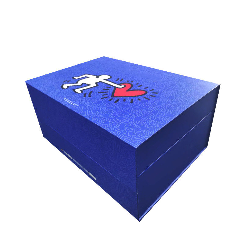Boîtes cadeaux décoratives avec logo personnalisé avec couvercles et deux étages