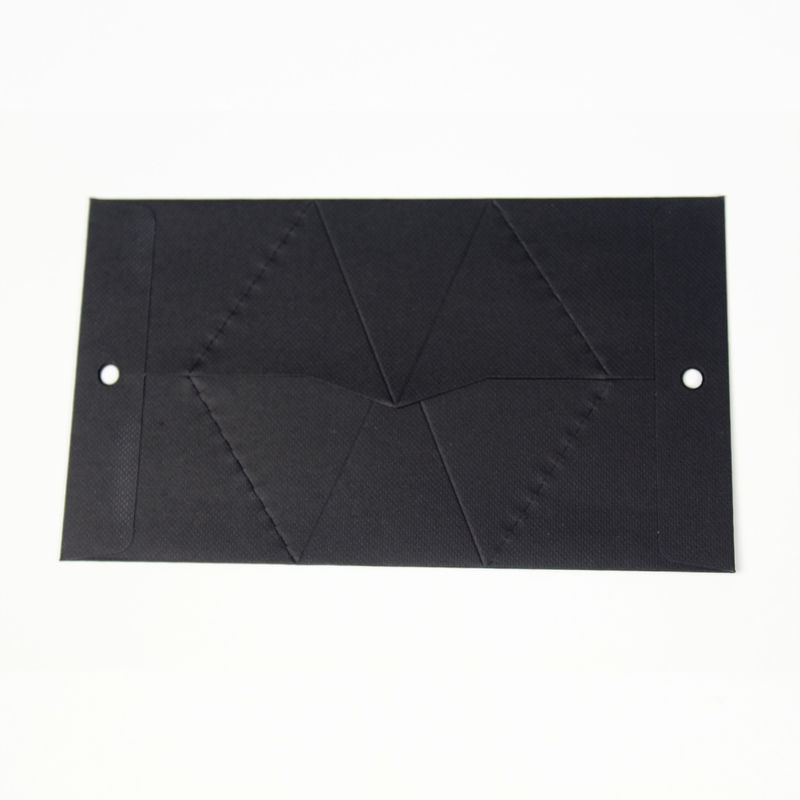 Boîte cadeau de beauté pliable en noir avec carton rigide et taille personnalisée