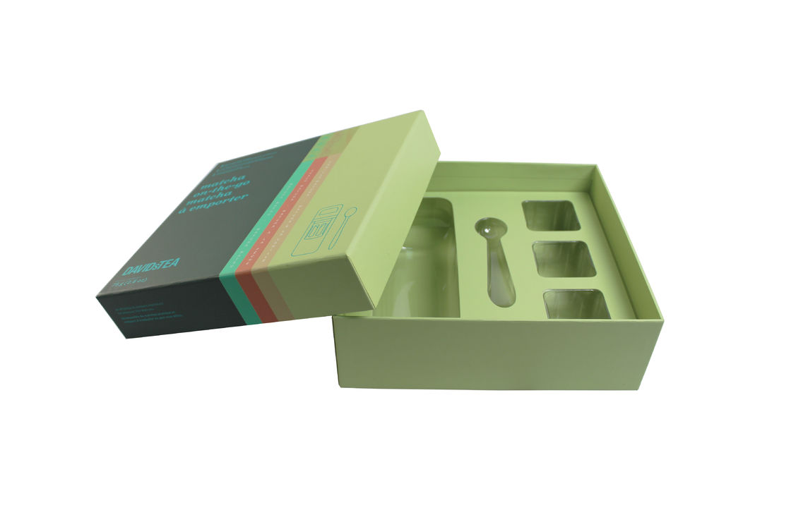 Base en papier faite à la main et boîte de couvercle avec plateau transparent personnalisé pour l'expédition de courrier