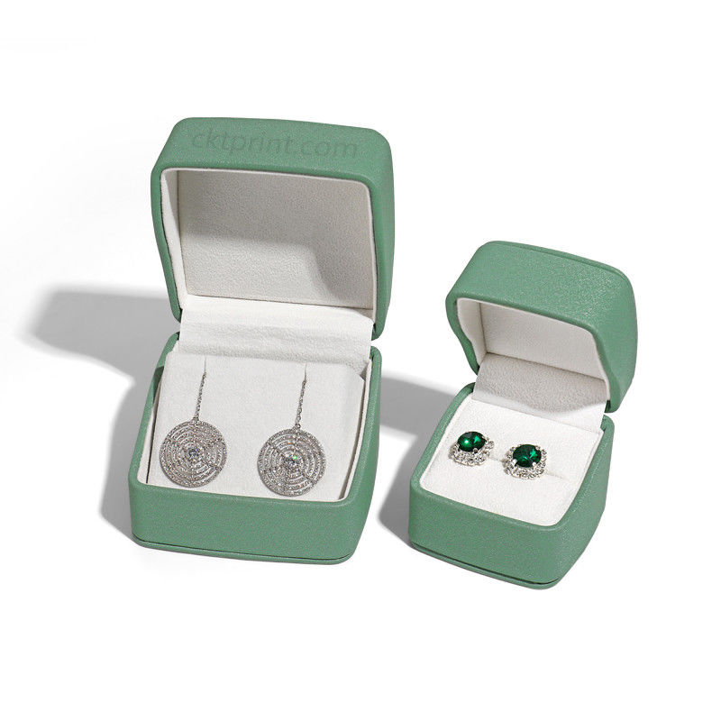 Boîte de bijoux en cuir personnalisée Boîte cadeau de bijoux recyclés pour bague boucle d'oreille Bracelet Collier