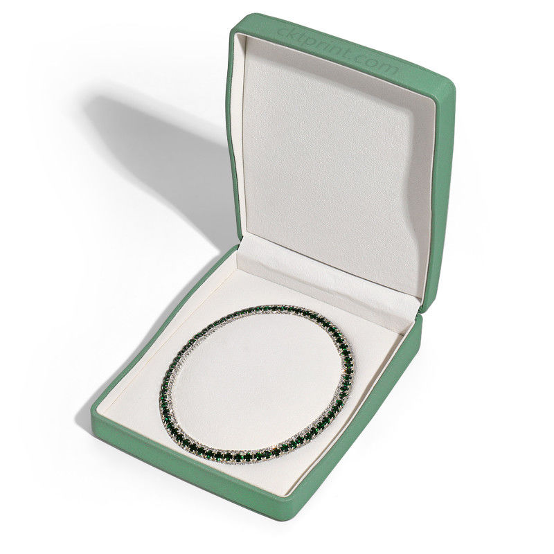Boîte de bijoux en cuir personnalisée Boîte cadeau de bijoux recyclés pour bague boucle d'oreille Bracelet Collier