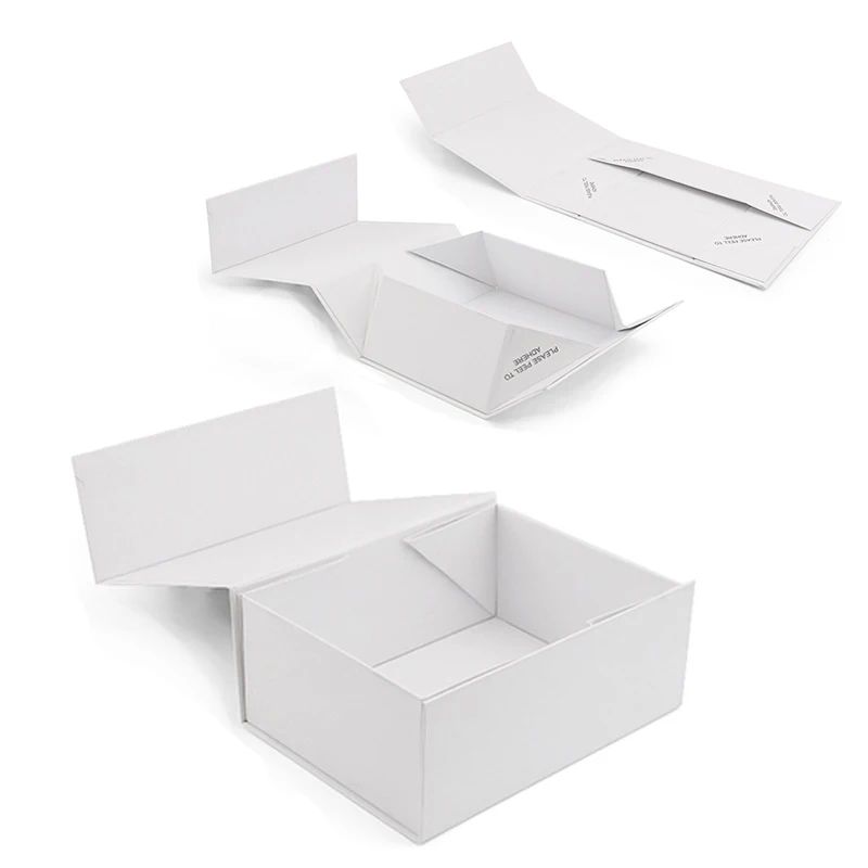 Boîte d'emballage cosmétique fermeture magnétique Carton blanc pour papier ondulé