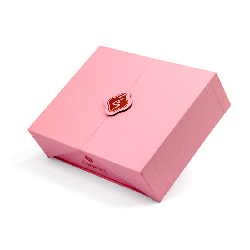 Boîte cadeau magnétique rose unique avec emballage de conception personnalisée pour les produits cosmétiques