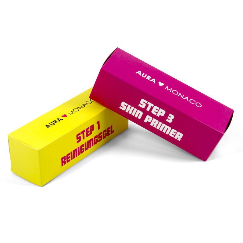 Boîte cadeau cosmétique imprimée en couleur pour les produits de soins de la peau