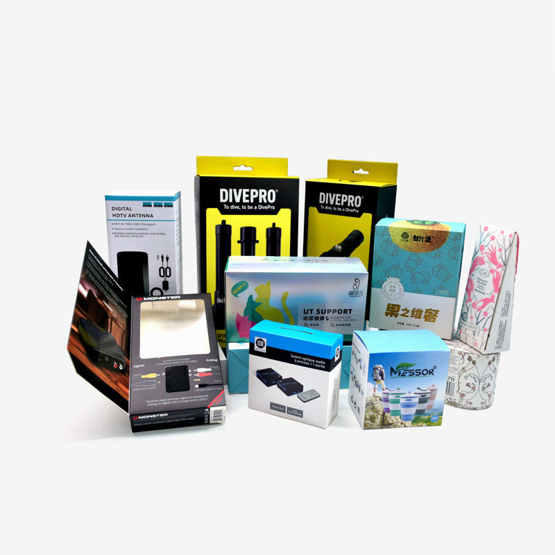 Boîtes d'emballage vides personnalisées avec logo Boîte de carton blanche Toutes sortes de boîtes d'affichage de produits