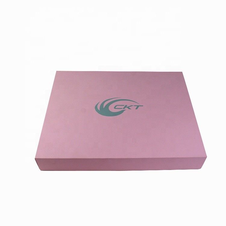 Boîte cosmétique en papier sur mesure Boîte cadeau rose avec surface de velours Idéal pour les équipements de beauté