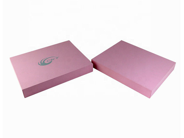 Boîte cosmétique en papier sur mesure Boîte cadeau rose avec surface de velours Idéal pour les équipements de beauté