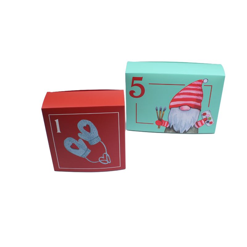 boîte en papier personnalisée
pour la boîte de calendrier d'avent de Noël