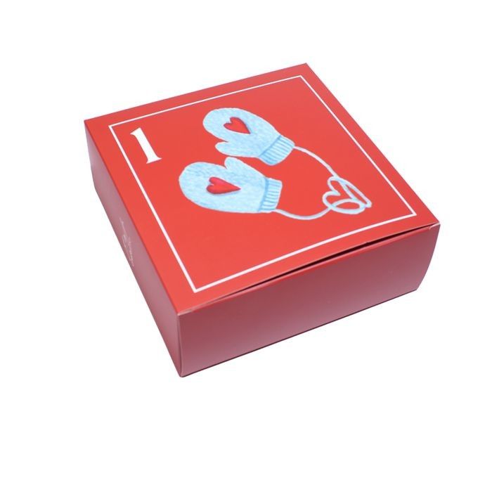 Petites boîtes d'emballage personnalisées Boîte mystérieuse pour les soins de la peau et boîte de calendrier d'avent de Noël