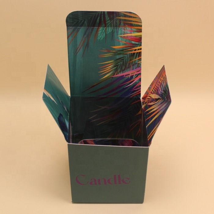 Boîte d'emballage de bougies de luxe personnalisée en gros, boîtes cadeaux pour bougies avec papier recyclé et impression de logo
