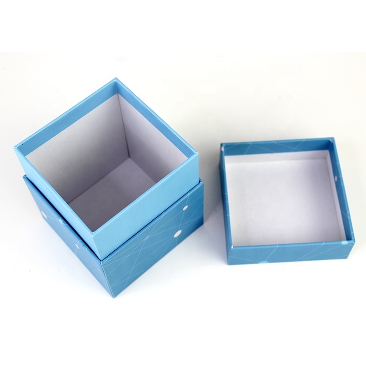 Boîte cadeau en carton recyclable personnalisée avec couvercle, boîte en carton carré avec couvercle 10x10 pouces