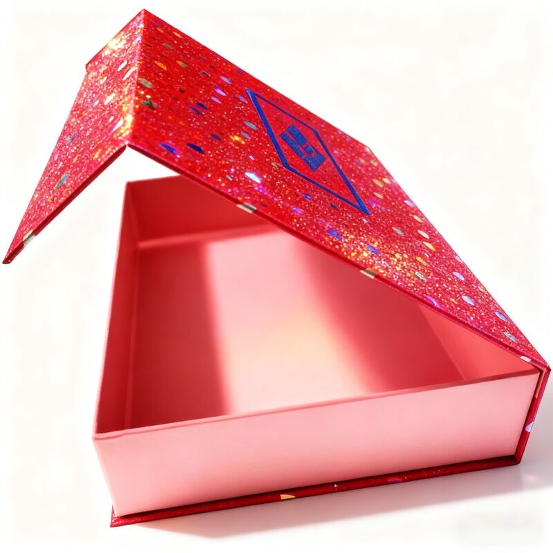 Boîte cadeau magnétique faite à la main avec structure rigide et gravure pour emballage de luxe