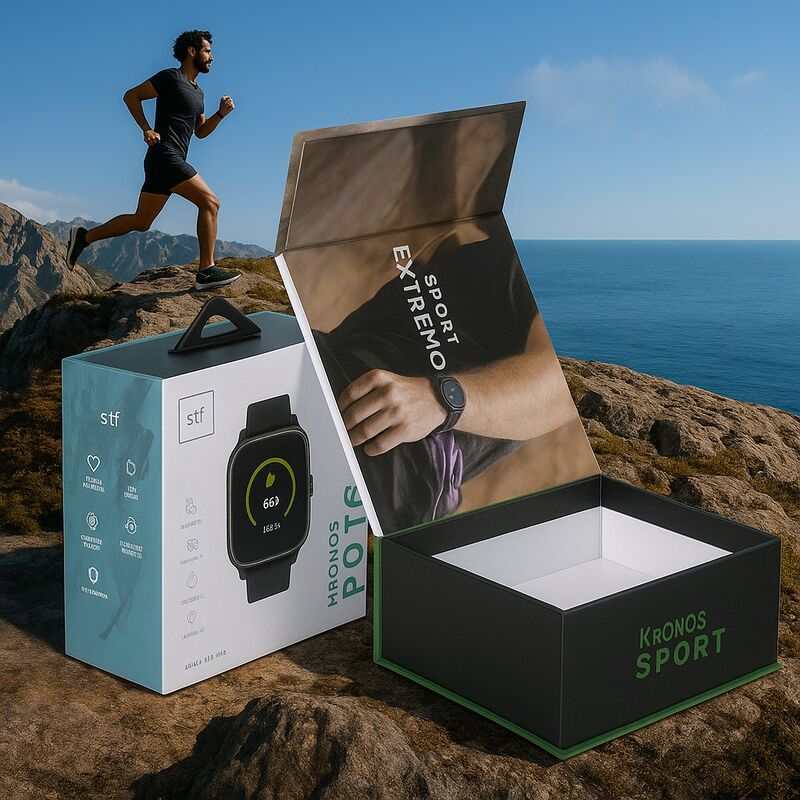 Boîte cadeau en carton recyclé de luxe avec logo personnalisé