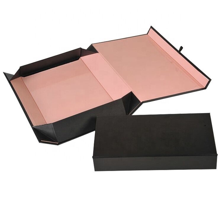 Boîte cadeau pliable de luxe personnalisée avec 250gm C2S et 1200gm Chipboard pour emballage de beauté