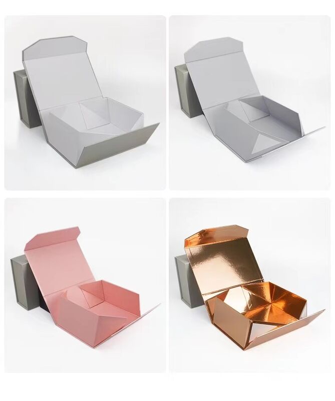 Boîte cadeau pliable de luxe personnalisée avec 250gm C2S et 1200gm Chipboard pour emballage de beauté