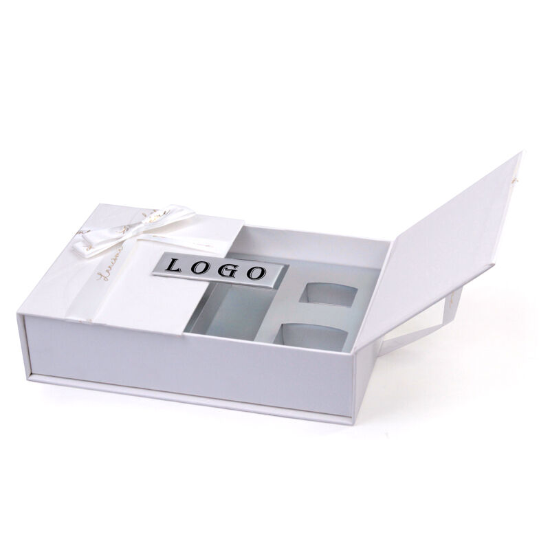 Boîte cadeau en carton rigide avec fermeture magnétique, luxe, deux portes ouvrantes, directe d'usine avec logo personnalisé