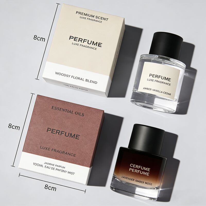 Boîte d'emballage de parfum coulissante avec impression de logo personnalisé et impression en quatre couleurs pour boîte cadeau de parfum de luxe