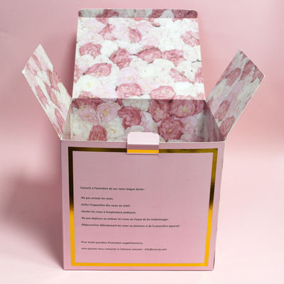 Double boîte latérale imprimée de carton se pliant pour l'expédition de fleur de vacances