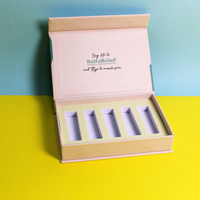 Boîtes de cadeaux magnétiques vides sur mesure avec impression colorée et insert en mousse blanche