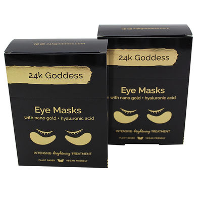 Emballage de boîtes de beauté cosmétiques en papier sur mesure pour masques pour les yeux avec logo
