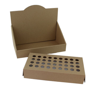 Présentoir écologique de boîtes de présentation de carton de Brown