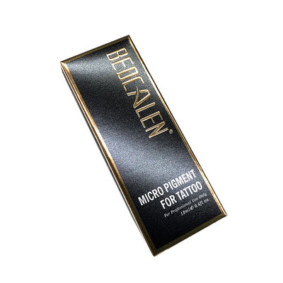 Emballage de luxe noir de cadeau de boîte de bouteille de parfum de boîte de parfum avec le logo fait sur commande