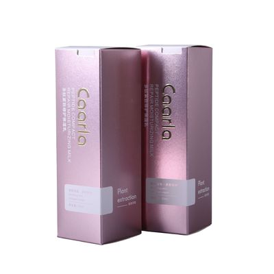 Des boîtes d'emballage de soins de la peau cosmétiques de luxe avec une couleur dorée rose