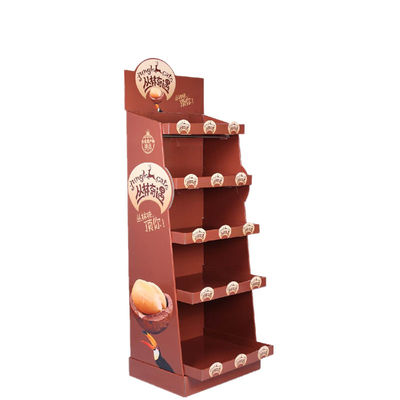 Présentoirs de produit de magasin d'affichage de carton de plancher contre- pour la vente au détail