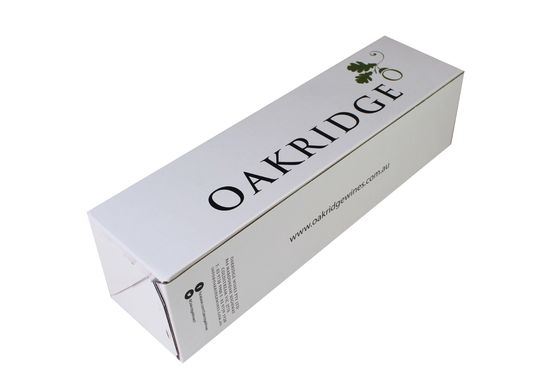 Le blanc a ridé le carton de boîte de carton se pliant pour la bouteille de vin simple de paquet