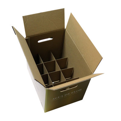 Boîte résistante de carton d'expédition de vin de bière avec des diviseurs de carton
