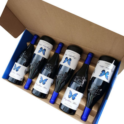 Les boîte-cadeau résistants d'annonce ont imprimé le vin fait sur commande coloré de 6 paquets