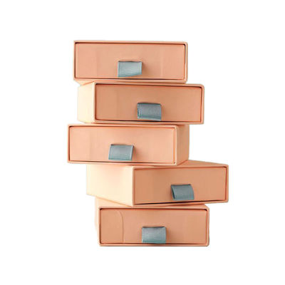 Couleur personnalisée par boîte-cadeau roses de bijoux de carton