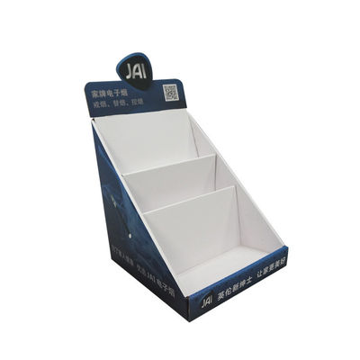Impression faite sur commande élégante de compteur de dessus de table de carton de boîte de présentation de compteur de carton