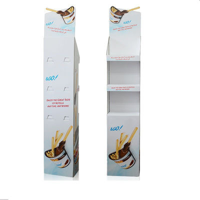 Le grand carton au détail ondulé de boîtes de présentation tient les affichages faits sur commande de vente au détail de carton de PDQ